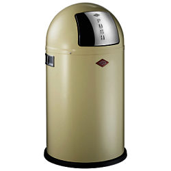 Wesco Pushboy Junior Bin, 22L Almond